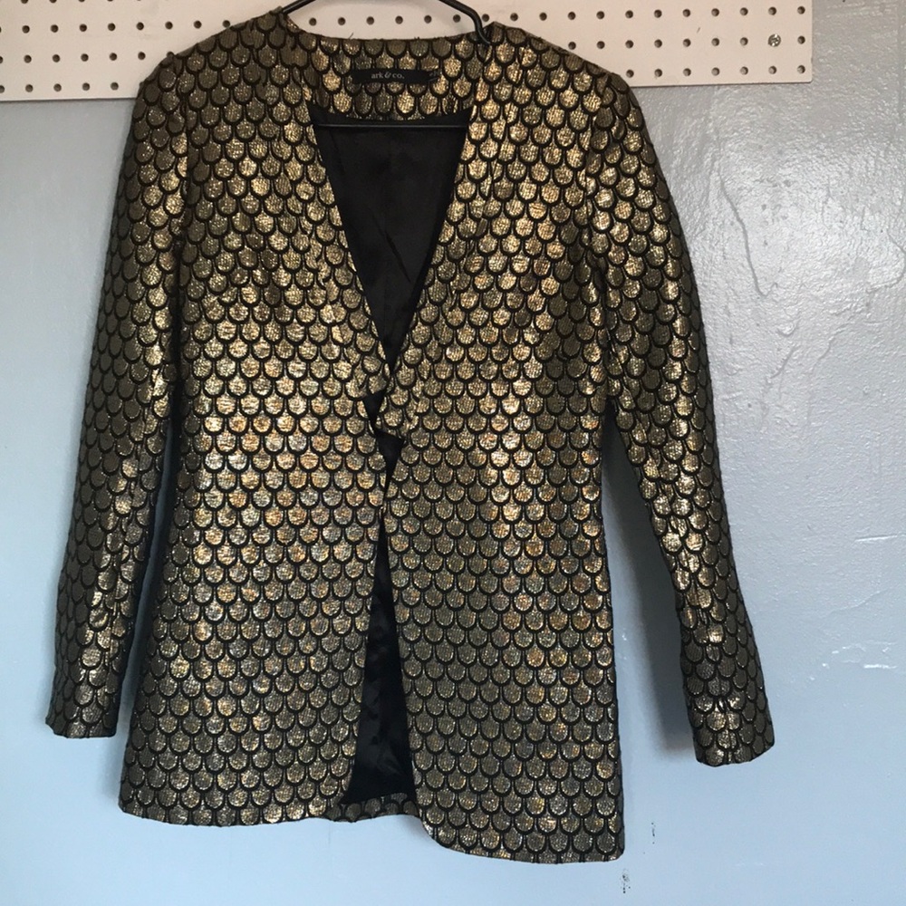 Metallic gold blazer